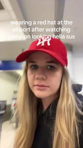 Giving Hats at Airport