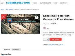 Rss generator first of all it's an online rss feed generator. Echo Rss Feed Post Generator Codevibrant