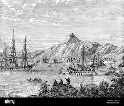 Hong kong harbour 19th century hi-res ...