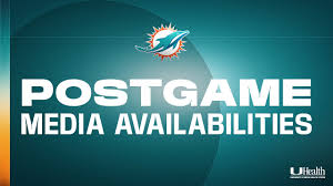 Players and Coach Hafley meet with the media after #MIAvsLV