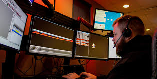 Clip art of 911 emergency dispatchers. Covington Newton 911