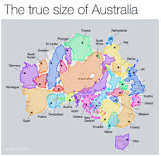 Australia Showing The Size Of The Populated Area In Comparison To Other Countries Australia Australia Map New Spain