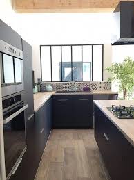 Cuisine Noire Et Bois Cuisine Noire Et Bois Credence Cuisine Noire Et Bois Ilot Cuisine Noire Et Bois I Kitchen Design Cottage Kitchen Design Kitchen Plans