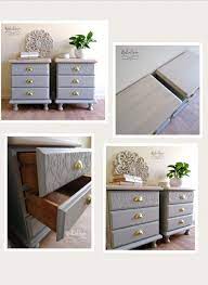 Bedside Table Makeover Painted In Neutral Grey Pebble Fusion Mineral Paint