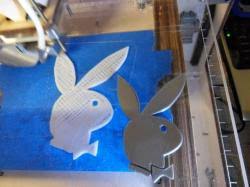 2 x 2 inches material: Playboy Bunny Stencil 3d Models Stlfinder