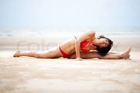 Beautiful Woman Doing Yoga And Stock Image Colourbox