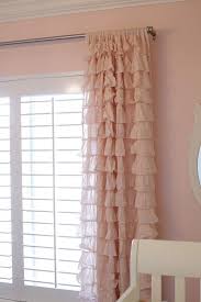 Ruffle Curtains Baby Pink Curtains Girls Room Curtains Girl Room