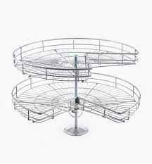 Wall unit and pantry cabinets storage systems. Wire Carousels Lee Valley Tools