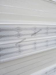 Brillant Zebra Perde Beyaz Gri Desenli D1398 Zebra Perde Gri