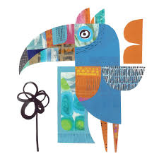 Toucan Shop Mixed Media Collage Available As A Giclee Print In 2020 Bird Art Bird Graphic Collage Art