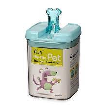 Check spelling or type a new query. Felli Pet Flip Tite Bone Square Food Storage Canister In Clear Blue Bed Bath Beyond