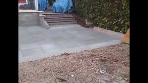 Terrasse En Dalle Beton Sur Lit De Sable Youtube
