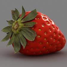 3d Strawberry Model Strawberry By Pekdemir Strawberry 3d Model Strawberry Bowl