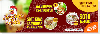 Tren Untuk Desain Spanduk Ayam Geprek Erlie Decor