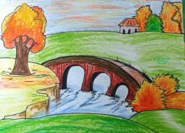 Gambar sketsa pemandangan laut sederhana ini menggambarkan pemandangan laut, dengan beberapa perahu kecil yang terlihat berada di tengah laut. 100 Gambar Pemandangan Alam Pantai Gunung Laut Dll