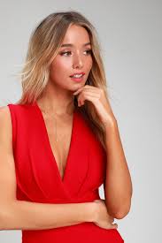Cocktail Hour Red Wrap Dress Red Wrap Dress Red Cocktail Dress Wrap Dress