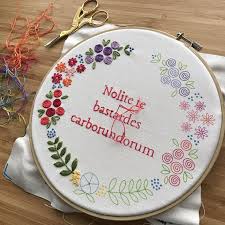 For instructions on how to work with pattern, there are many. Kit Hand Embroidery Diy Handmaid S Tale Floral Wreath Pattern Stitched Wall Art Project Bookish Decoration Gift Under 50 Artofit