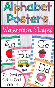 Looking for cursive alphabet printable pdf to complete your classroom? Decorate Your Classroom With These Printable Watercolor Alphabet Posters These Letter Wall Cards Are G Alphabet Poster Alphabet Wall Cards Alphabet Preschool