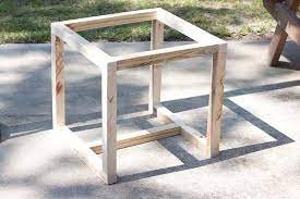 Then cut the upper and lower rails to length, mitering the ends of the rails at 10 degrees. Diy Outdoor Side Table Pottery Barn Knockoff