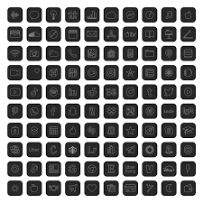 300 Dark App Icons Aesthetic Iphone Ios 14 App Icons Gray Black White Themes Ios Icon Pack Black App Icon Bundle Ios 14 Custom Icons Black App App Icon Iphone Icon
