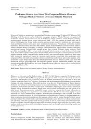 Lagi pula, nik yang terdiri dari 16 digit angka sangatlah vital untuk urusan suatu dokumen. Pdf Performa Brosur Dan Situs Web Program Wisata Museum Sebagai Media Promosi Destinasi Wisata Museum