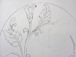 Creative Craft Gallery Draw Alekhan Design Step By Step Lotus aalekhan for class 10 up board. draw alekhan design step by step