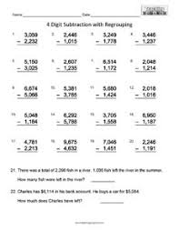 If you need some more 2 digit subtraction worksheets, or want to practice more column subtraction with regrouping, then take a look at our column subtraction worksheet generator. 4 Digit Subtraction Teaching Squared