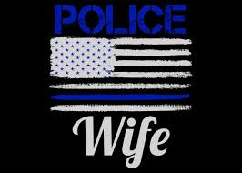 Features large photo on the front and badge/patch image on back. Police Officer Wife Thin Blue Line Gift American Flag Usa Cop Greeting Card For Sale By Michael S