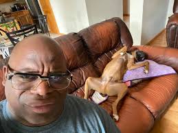 Brewster...Relaxed and breaking wind. 😳😂😂😂 #brewsterandmiami