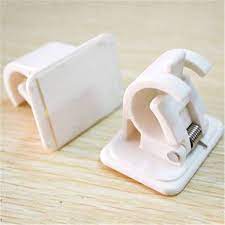 Lncdis Self Adhesive Hooks Rod Bracket Pole Drapery Hook Holders 2pc Walmart Com Curtain Rod Holders Curtain Rod Brackets Curtain Brackets