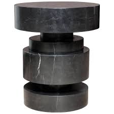Mogador Solid Marble Side Table Marble Side Tables Side Table Side Tables For Sale
