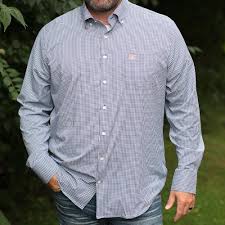 Aub Auburn Peter Millar Gingham Stretch Woven Shirt Alumni Hall
