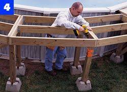 How To Build A Pool Deck Above Ground Pool Deck Plans