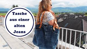 Tasche aus alter jeans nähen: Tasche Aus Einer Alten Jeans Nahen Mit Ledergurten Upcycling Youtube