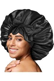 Fittia Long Bonnet for Braid, Bamboo Beanie Adjustable for Curly Hair  Sleeping, Large Sleep Cap for Black Women Frizzy Hair : Amazon.co.uk: Beauty