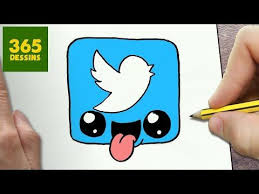 Comment Dessiner Logo Twitter Kawaii Etape Par Etape Dessins Kawaii Facile Youtube Dessin Kawaii Logo 365 Dessins Dessin Kawaii