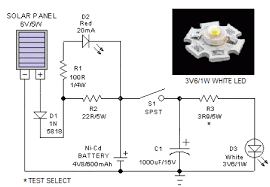 Portable Solar Lantern Circuit Uses 6 Volt 5 Watt Solar Panels Solar Lanterns Solar Panels Electrical Projects