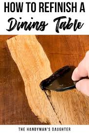 I bought a rustic looking mango wood dining table 6 weeks ago, not realizing that i was supposed to protect it with wax before using. How To Refinish A Table Two Ways The Handyman S Daughter