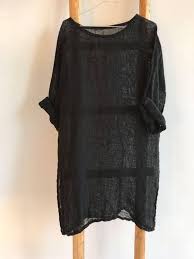Black Beach Cover Up Black Gauze Linen Tunic Loose Linen Tunic Top Gauzy Lightweight Coverup Gauze Top Beach Cover Up Plus Size Cover Up Plus Size Tunic Top Gauze Clothing Linen Tunic Tops Linen Tunic