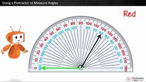 Most protractors are either circular or semicircular, and are typically made of transparent plastic for better precision. Using A Protractor To Measure Angles 4 Md 6 Youtube