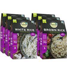 Just look for brands that are nutritious and have a lower glycemic index. Amazon Com Natural Heaven Low Carb Rice Sampler Hearts Of Palm 3 Brown Rice 3 White Rice 4g Of Carbs Keto Paleo Vegan Plant Based 9 Ounces 6 Count Grocery Gourmet Food