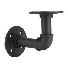 Etagère métallique de style industriel grise. Support D Etagere Mural En Fer Type De Tuyau D Eau Style Industriel Retro Support Tablette Noir Decoration Hb040 Sho Cdiscount Maison