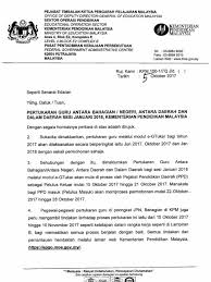Berikut dikongsikan maklumat dan panduan penting berkaitan permohonan egtukar guru tahun 2021 yang memaparkan tarikh penting permohonan, applikasi permohonan dan maklumat lanjut. Surat Siaran Pertukaran Guru Sesi Jan 2018