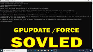 Solved Gpupdate Force Stuck At Updating Policy The Processing Of Group Policy Failed Youtube