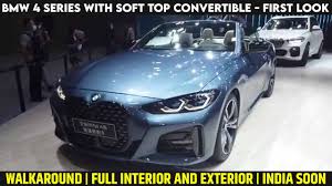 Blue bmw convertibles for sale. 2021 Bmw 4 Series With Soft Top Convertible Walkaround Full Interior And Exterior First Look Youtube