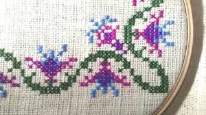 Check spelling or type a new query. Cross Stitch Design Corner Side For Pillow Cover Youtube