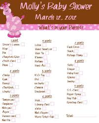 Whats In Your Purse Shower Game Cheap Baby Shower Free Baby Shower Games Baby Shower Printables