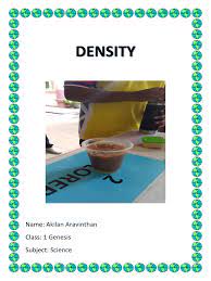 Chapter 1 introduction to science 1. Science Project Form 1