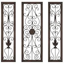Paragon 3 Piece Vine Wall Decor Set Iron Wall Art Metal Wall Decor Iron Wall Decor