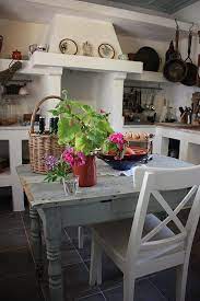 The greek kitchen offers mediterranean food in casual setup. Home Styles Greek Home Style Country Kitchen Decor Greek Decor House Styles